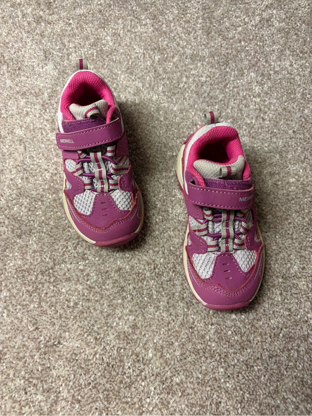 Merrell Kids Pink and Cream Active Sneakers